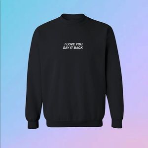Lonely Ghost Netflix&Chill- Sweatshirt Black